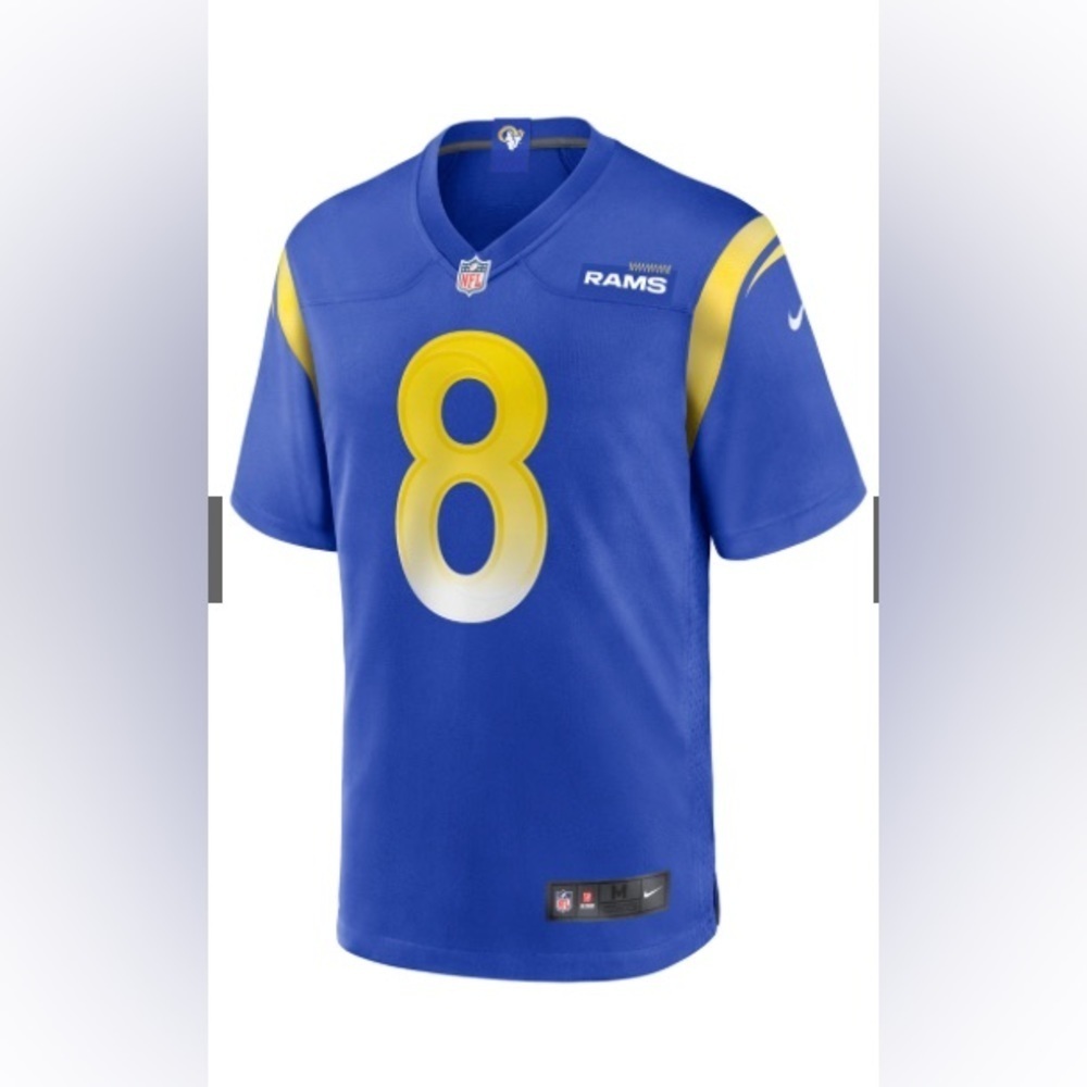 Los Angeles Rams Nike - NEW - Youth Royal Game Jersey. Custom